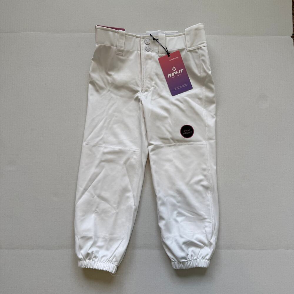 RIP-IT Girl's 4-Way Stretch Softball Pants Classic Size XL NEW